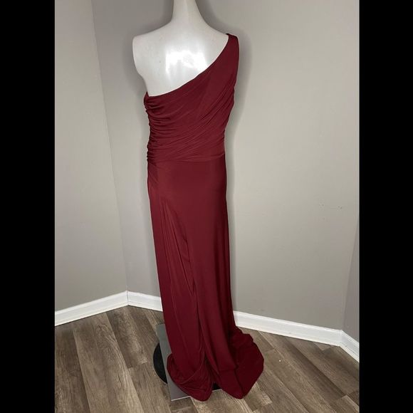 NWT Halston Lia Asymmetric Jumpsuit US 12 $445 - Picture 8 of 9